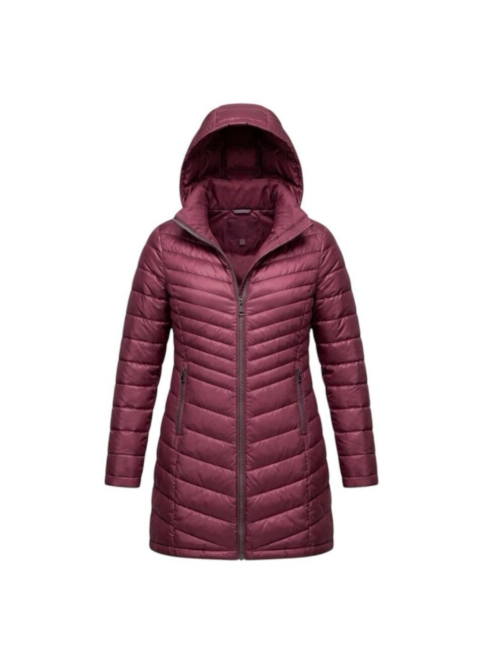 Calvin Klein Women’s Premium Down Packable Coat Hooded Long Jacket Size XS